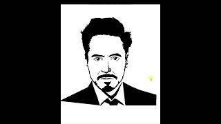 Draw Iron Man using 3 line of python code ||  #short #ironman  #programming