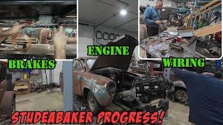 Back on the Studebaker, we get our brakes to work along with some electrical.