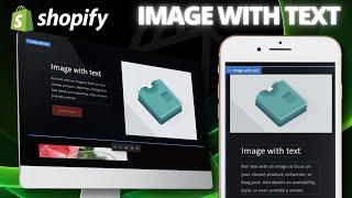 Add An Image With Text On Shopify | Dawn Theme Customization