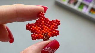 Autumn Maple Leaf. Beaded Tutorial 