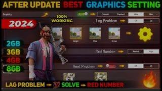 HIGH GRAPHICS SETTING FOR LOW END DEVICE FREE FIRE || LAG FIX FREE FIRE 2024 || LATEST TRICK FF