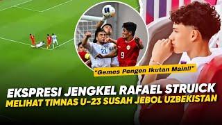 Kaki Gatel Pengen Main!! Rafael Struick Kesal Striker Timnas U-23 Gak Bisa Lewati Bek Uzbekistan