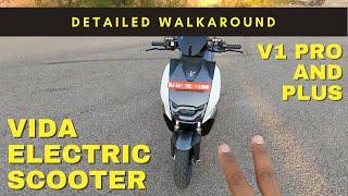Hero  VIDA Electric Scooter V1 Pro and Plus | In Depth Review | detailed walkaround