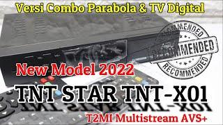 Model Terbaru 2022 STB TV Digital & Parabola Fitur Terlengkap Review TNT Star TNX X01 Receiver Combo