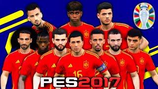 FACEPACK SPANYOL EURO 2024 NEW UPDATE FOR PES 2017 COMPATIBLE WITH ALL PATCH!!