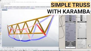 Tutorial: Simple Truss Structural Analysis with Karamba in Grasshopper and Rhino