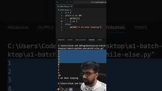While-else in python. #corepython #programminglanguage #coding #python