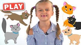 КУКУТИКИ PLAY - ЗЛАТА Детская Песенка ПЯТЬ КОТЯТ - Кукутики kids song видео для детей - cats