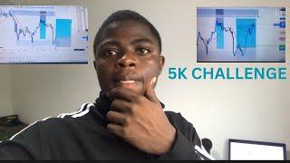 Day In A Life Ghanaian Youngest Forex Trader(Trading 5K Prop Firm Challenge)-4.9%