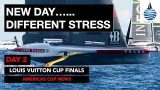 Day 2 - Louis Vuitton Cup Finals - More Stress - America's Cup - 28-9-24