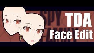 【MMDPMXE】TDA Spy family Yor Forger face speed editing