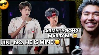 BTS's reactions to "Yoongi marry me" saga