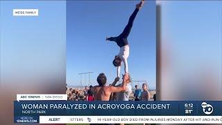 Community raises over $155K for North Park woman paralyzed in acroyoga accident