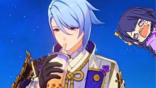 Ayato Drinking Milk Tea U CAN HEAR HIM GULPING IT DOWN
