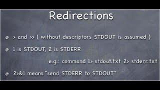 Redirection in LINUX (stderr, stdinput, stdout)