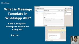 How to send Template Message using Whatsapp API | Create New Text & Media Template | Part-4