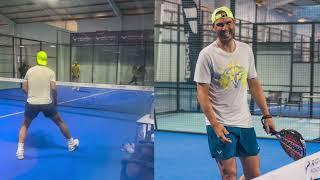 Padel 2025 - Rafael Nadal playing padel at Rafa Nadal Academy with Carlos Moya