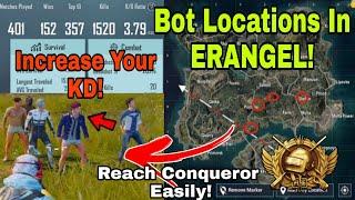 Top 5 Bot Locations In Erangel || Secret Bot Location || PUBG Mobile.