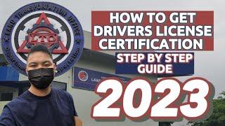How to get driver's license certification and history requirements to apply driver's license Abroad