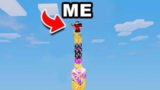 CRAZY Girlfriend Trapped Me On EVERY Lucky Block In Roblox Bedwars...