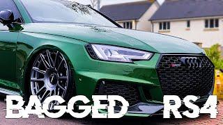 [4K] Green Bagged Audi RS4 x Rotiform x AirLiftPerformance