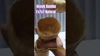 Besek Bambu 7x7x7 Natural | Besek Souvenir Kualitas Ekspor | Best Seller Shopee Tiktok #besekbambu