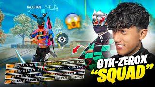 @gtk111ff @ZeroxFF got shocked on live| Destroying V badge YouTubers | Raushan Gamer