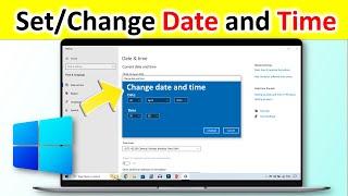 how to change date and time in windows 11 | laptop me date and time kaise set kare | hindi