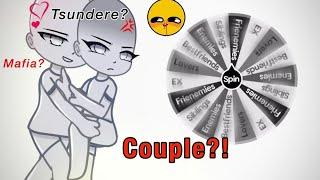 Making a Couple OC [TSUNDERE Edition?](LOVERS?!)  (Spin The Wheel!) || Gacha Challenge