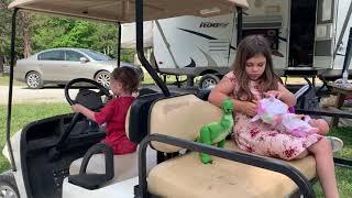 Camping hijinks Clover driving 6/8/20 Lake Laurel