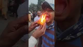 FAMOUS  BURNING  FIRE PAAN (GONE WRONG) BANARAS  | #shorts #dilsefoodie