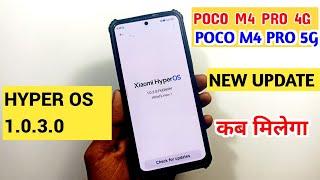 Poco M4 pro 4G/poco M4 pro 5G hyper os new update kab milega full details