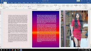 How to Add Color, Picture, Effects, Texture & Themes to MS Word