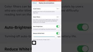 How to use display accommodations on #iphone 