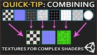 Using combined textures for effortless shaders in Unity.