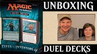 Unboxing DUEL DECKS Elves VS Inventors deutsch Magic the Gathering traderonlinevideo MTG Trader