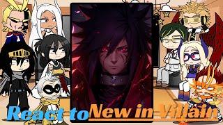 Pro heroes react to madara uchiha as the new villain | MHA BNHA | Naruto | Gacha life | Deku |