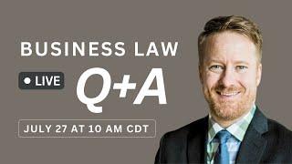 Live Q&A with Aaron Hall, Business Attorney