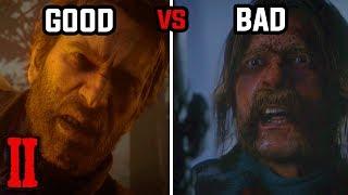All Good vs Bad Ending (All High and Low Honor Endings) - Red Dead Redemption 2