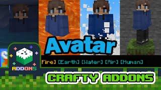 How to play “Avatar Addon” using Crafty Addons. ( Addons / Skins / Maps for MCPE )