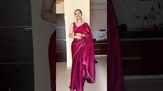 Saree from myntra️ #alluarjun #song #tamil #subscribe #saree #sareesdraping #sareedraping