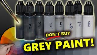 Mix Your Own Set of Grey Paint! Color Theory Lesson for Miniatures | Warhammer