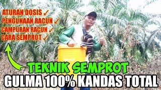 Cara Semprot Gulma Kebun Kelapa Sawit