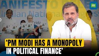 Congress Releases Its Manifesto 'Nyay Patra' | Rahul Takes A Dig at PM Modi | Election 2024