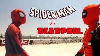 Spider-Man vs Deadpool - Rooftop Battle