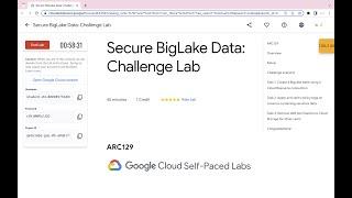 Secure BigLake Data: Challenge Lab || #qwiklabs || #ARC129 ||  [With Explanation️]