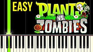 Plants vs. Zombies Theme - Easy Piano Tutorial For Beginners - Learn to play Piano and keyboard