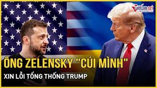 Ông Zelensky chính thức "cúi mình" xin lỗi Tổng thống Trump sau cuộc đối đầu nảy lửa tại Nhà Trắng