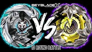 Silver Wolf 3-80FB VS Knight Lance 3-60LF | Beyblade X Battle (10 Rounds)