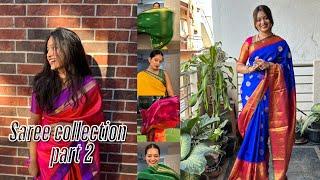 Saree Collection PART 2 #trending #sareecollection #saree #kannada #usavlogs #minivlog #viral